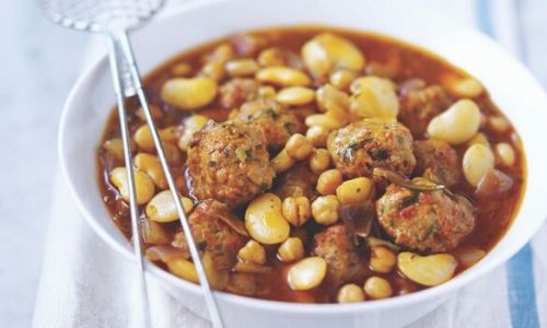 8 Comfort Food Recipes To Restore Your Faith In The World spicy lamb meatballs with beans